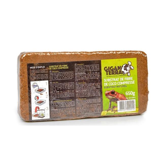 GiganTerra Kokosfaser-Substrat 650g / Coco Brick 650g