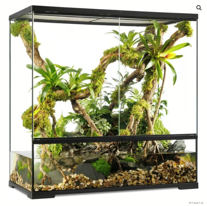 ExoTerra Pro Paludarium Large X-Tall 90x45x90cm inkl. Compact Top 90 Terrarienabdeckung – Bild 2